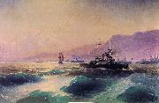 Ivan Aivazovsky Gunboat off Crete oil on canvas